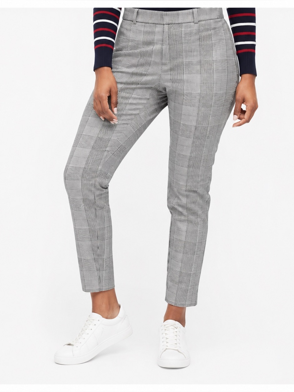 Banana Republic Sloan Houndstooth Plaid Pants